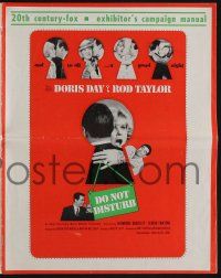 8m410 DO NOT DISTURB pressbook '65 Doris Day, Rod Taylor, great keyhole images!