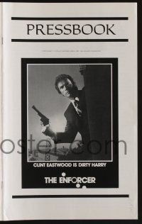 8m423 ENFORCER pressbook '76 classic images of Clint Eastwood as Dirty Harry with his gun!
