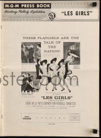 8m549 LES GIRLS pressbook '57 Gene Kelly, sexy Mitzi Gaynor, Kay Kendall & Taina Elg!