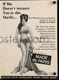 8m566 MADE IN PARIS pressbook '66 super sexy Ann-Margret before and after she got there!