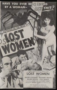 8m578 MESA OF LOST WOMEN pressbook '52 grown up Jackie Coogan vs super women who kissed & killed!
