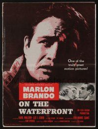 8m612 ON THE WATERFRONT pressbook '54 Elia Kazan classic, many images of Marlon Brando!