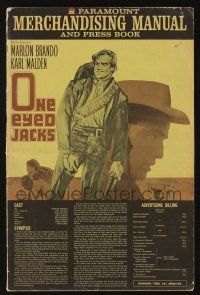 8m613 ONE EYED JACKS pressbook '61 great images of star & director Marlon Brando!