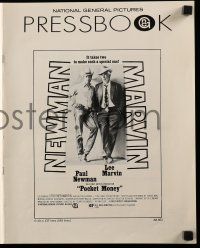 8m638 POCKET MONEY pressbook '72 great images of Paul Newman & Lee Marvin!