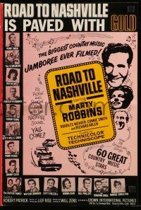 8m657 ROAD TO NASHVILLE pressbook '66 country music w/ Marty Robbins, Johnny Cash!