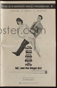 8m678 SEX & THE SINGLE GIRL pressbook '65 full-length image of Tony Curtis & sexiest Natalie Wood!
