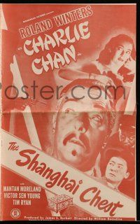 8m681 SHANGHAI CHEST pressbook '48 Roland Winters as Charlie Chan, Mantan Moreland, Sen Yung