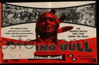 8m686 SITTING BULL pressbook '54 cool artwork of Dale Robertson, Mary Murphy & Native Americans!
