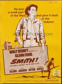 8m692 SMITH pressbook '69 Glenn Ford won a small part of the west & gave it back to the Indians!