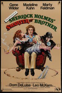 8p014 ADVENTURE OF SHERLOCK HOLMES' SMARTER BROTHER 1sh '75 art by Alvin & Goldschmidt!