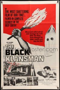 8p091 BLACK KLANSMAN 1sh '66 she had to have his love, I Crossed the Color Line!