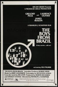 8p119 BOYS FROM BRAZIL 1sh '78 Gregory Peck is a Nazi on the run from Laurence Olivier!
