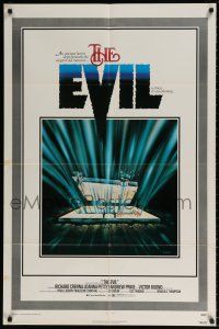 8p271 EVIL 1sh '78 Richard Crenna, Joanna Pettet, Miller horror art!