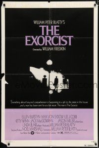 8p275 EXORCIST 1sh '74 William Friedkin horror classic, William Peter Blatty!