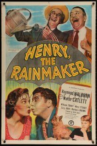 8p413 HENRY THE RAINMAKER 1sh '49 Raymond Walburn stops a drought, but causes massive flooding!