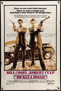 8p420 HICKEY & BOGGS 1sh '72 Bill Cosby & Robert Culp are not cool slick heroes!