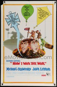 8p454 HOW I WON THE WAR 1sh '68 great wacky art of John Lennon & Michael Crawford on helmet!