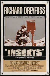 8p487 INSERTS int'l 1sh '76 x-rated Richard Dreyfuss, a degenerate film with dignity!