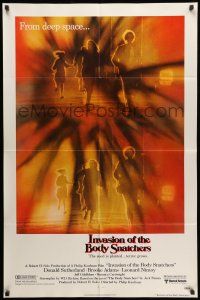 8p491 INVASION OF THE BODY SNATCHERS 1sh '78 Kaufman classic remake of space invaders