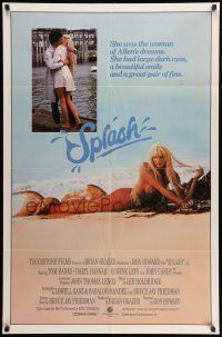 8p856 SPLASH int'l 1sh '84 Tom Hanks loves mermaid Daryl Hannah in New York City!