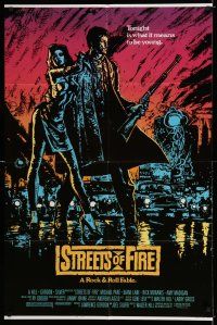 8p877 STREETS OF FIRE 1sh '84 Walter Hill directed, Michael Pare, sexy Diane Lane!