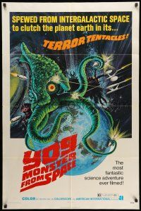8p990 YOG: MONSTER FROM SPACE 1sh '71 it was spewed from intergalactic space to clutch Earth!