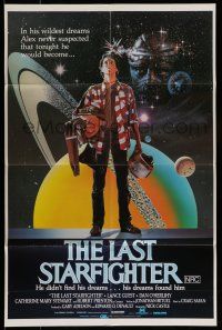 8r374 LAST STARFIGHTER Aust 1sh '84 Lance Guest, great sci-fi art by Charles de Mar!