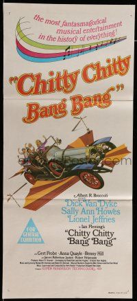 8r696 CHITTY CHITTY BANG BANG Aust daybill '69 Dick Van Dyke, Sally Ann Howes, art of flying car!