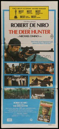 8r719 DEER HUNTER Aust daybill '78 Robert De Niro classic, directed by Michael Cimino!