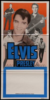 8r738 ELVIS PRESLEY STOCK Aust daybill 1980s six great images of the rock & roll king performing!