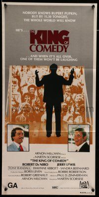 8r819 KING OF COMEDY Aust daybill '83 Robert De Niro, Jerry Lewis, directed by Martin Scorsese!