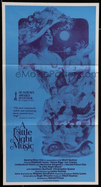 8r831 LITTLE NIGHT MUSIC Aust daybill '78 Elizabeth Taylor, Diana Rigg, different cast art!
