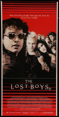 8r833 LOST BOYS Aust daybill '87 teen vampire Kiefer Sutherland, directed by Joel Schumacher!