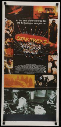 8r936 STAR TREK II Aust daybill '82 The Wrath of Khan, Leonard Nimoy, William Shatner