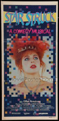 8r941 STARSTRUCK Aust daybill '82 directed by Gilliam Armstrong, super close up of Jo Kennedy!
