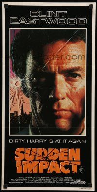 8r946 SUDDEN IMPACT Aust daybill '83 Clint Eastwood is at it again as Dirty Harry, great image!