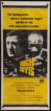 8r974 THREE TOUGH GUYS Aust daybill '74 Isaac Hayes & Fred Williamson have got their own mean game!
