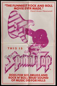 8r387 THIS IS SPINAL TAP Aust special poster '84 Rob Reiner heavy metal rock & roll cult classic!