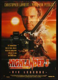 8r573 HIGHLANDER 3 German '95 Christopher Lambert, Mario Van Peebles!