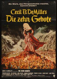 8r627 TEN COMMANDMENTS German R70s Cecil B. DeMille classic starring Charlton Heston & Yul Brynner!