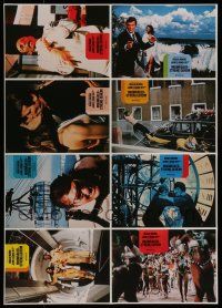 8r499 MOONRAKER German LC poster '79 different images of Roger Moore as James Bond!