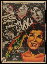 8r353 LA LOCA Mexican poster '52 art of Mad Woman Libertad Lamarque by Juan Antonio Vargas Ocampo!