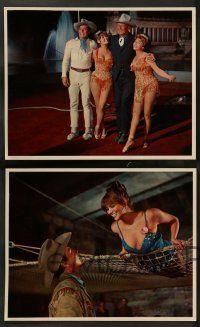 8r059 CIRCUS WORLD 11 English LCs '65 great images of Claudia Cardinale, John Wayne, Rita Hayworth!