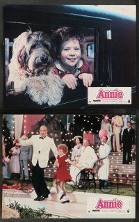 8r221 ANNIE 8 French LCs '82 cute Aileen Quinn in the title role, Carol Burnett, Albert Finney!