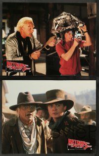 8r226 BACK TO THE FUTURE III 8 French LCs '90 Michael J. Fox, Christopher Lloyd, Robert Zemeckis!