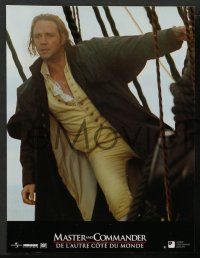 8r253 MASTER & COMMANDER 8 French LCs '03 Russell Crowe, Paul Bettany, directed by Peter Weir!