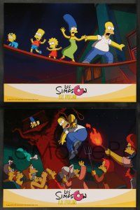 8r323 SIMPSONS MOVIE 6 French LCs '07 Groening art of Homer, Bart, Marge, Maggie and Lisa!