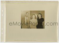 8s117 BACHELOR & THE BOBBY-SOXER candid 8x11 key book still '47 Shirley Temple w/Mr. & Mrs. Hoch!