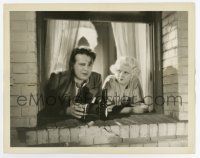 8s126 BEAST OF THE CITY 8x10.25 still '32 sexy Jean Harlow looks at Wallace Ford drinking beer!