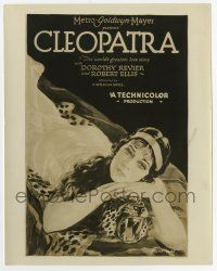 8s197 CLEOPATRA 8x10.25 still '28 wonderful art of beautiful Dorothy Revier used for the 1sheet!